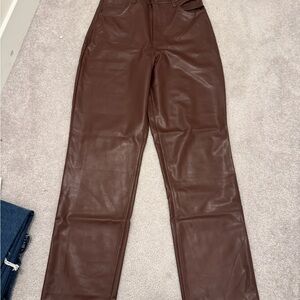 Abercrombie & Fitch Chocolate Brown Straight Leg Pants